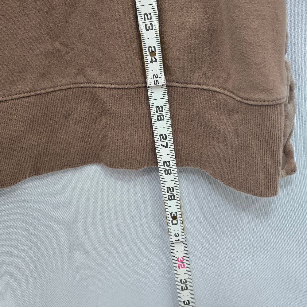ATHLETA Retroplush Sweatshirt Women's Size 1X Velvet Crewneck Brown/Beige Soft - Picture 6 of 13